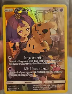 Pokemon Mimikyu Sm-Cosmic Eclipse Secret Rare Holo 245/236 70 HP - Image 1