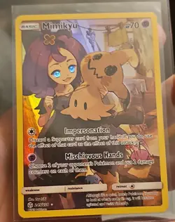 Pokemon Mimikyu Sm-Cosmic Eclipse Secret Rare Holo 245/236 70 HP - Image 2