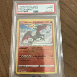 Pokemon TCG Radiant Charizard Crown Zenith 020/159 PSA 10 - Image 1