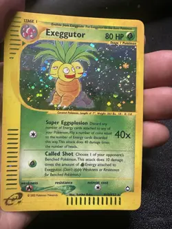 Pokemon EXEGGUTOR Holo Rare 2003 Aquapolis H10/H32 - Image 1