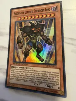 EXODIUS THE ULTIMATE FORBIDDEN LORD 1996 CT07-EN024 YUGIOH Limited Edition (MP) - Image 2