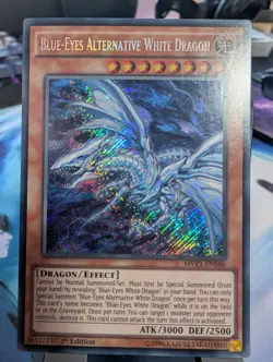 YuGiOh! Blue-Eyes Alternative White Dragon MVP1-ENS46 Secret Rare 1st Ed - Image 1