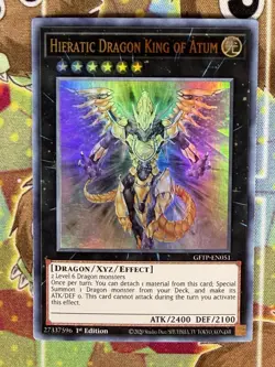 Yugioh Hieratic Dragon King Of Atum GFTP-EN051 Single - Image 1