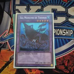 YUGIOH SEA MONSTER OF THESEUS SECRET RARE RATE-EN081 NEAR MINT - Image 1