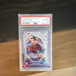 Namco Luffy-Tarou ST18-005 A Fist of Divine Speed Special Alt Art Foil PSA 10 - Image 1