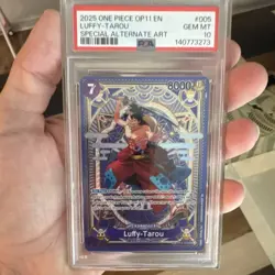 Namco Luffy-Tarou ST18-005 A Fist of Divine Speed Special Alt Art Foil PSA 10 - Image 3