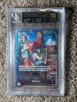 2025 One Piece Promo Shanks #OP09-001 BGS 10 Black Label Pristine - Image 1