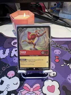 Disney Lorcana TCG Tigger 127/204 Rise of the Floodborn Common Foil - Image 1