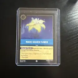 Disney Lorcana Magic Golden Flower 169/204 Cold Foil Holo First Chapter - Image 1