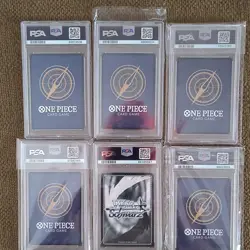 Bandai One Piece Card Game & Bushiroad Weiss Schwarz PSA Lot 6 Holofoil Alt Art - Image 2