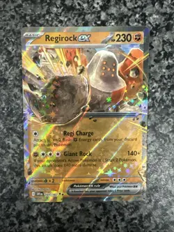 Regirock EX 101/182 SV10 Destined Rivals Double Rare Holo Card NM Condition - Image 1