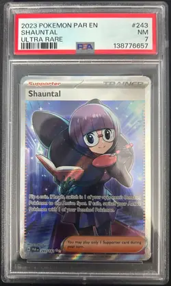 Shauntal - 2023 Pokemon PAR EN - Ultra Rare - #243/182 - PSA 7 Graded Card - Image 1