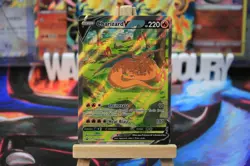 Pokemon TCG Charizard v SWSH260 Promo Card + Free Magnetic Holder - Image 3