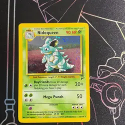 Pokemon Nidoqueen Base Set 2 Holo Rare Card 12/130 Swirl - Image 2