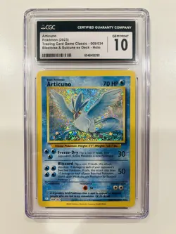 🔥 CGC 10 GEM MINT Articuno 009/034 HOLO RARE Classic Pokemon Card 2023 - Image 1