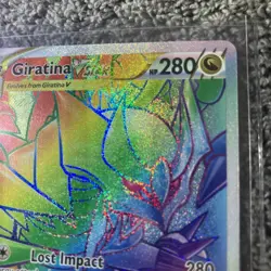 Pokemon Giratina VSTAR TCG 201/196 Lost Origin Secret Rare Rainbow Card LP++ - Image 4