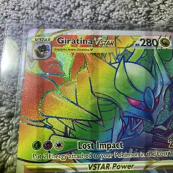 Pokemon Giratina VSTAR TCG 201/196 Lost Origin Secret Rare Rainbow Card LP++ - Image 5