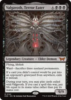 MTG Valgavoth, Terror Eater Duskmourn House of Horror Promo Pack NM - Image 1