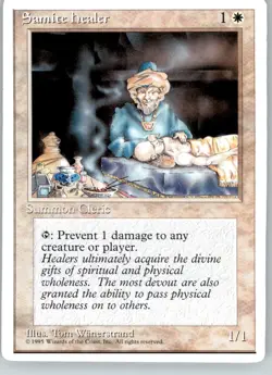 Samite Healer - Fourth Edition ALTERNATE - MP - Image 1