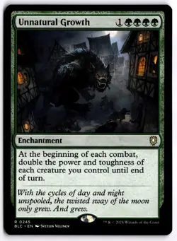 Unnatural Growth NM BLC Commander: Bloomburrow MTG - Image 1
