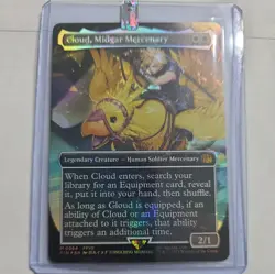 Cloud, Midgar Mercenary MTG (Borderless) Chocobo Track Foil) Final Fantasy 0564 - Image 3