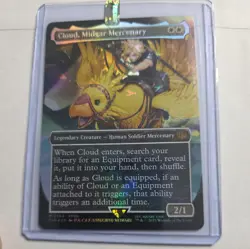 Cloud, Midgar Mercenary MTG (Borderless) Chocobo Track Foil) Final Fantasy 0564 - Image 4