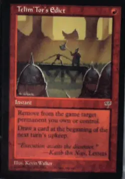 Telim'Tor's Edict - Mirage: #198, Magic: The Gathering Nm R138 - Image 1