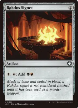 MTG Rakdos Signet Normal NM Commander: The Lost Caverns of Ixalan Magic 311 - Image 1