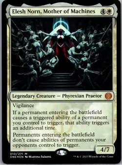 Elesh Norn, Mother of Machines Phyrexia: All Will Be One Foil MTG 010 NM - Image 1