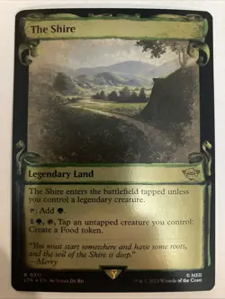 The Shire : MTG *Showcase Scrolls* FOIL Lord of the Rings LTR 0711 / NM - Image 1