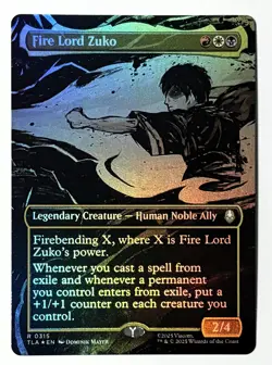 Fire Lord Zuko - Borderless FOIL - MTG Avatar - TLA 315 - Image 1