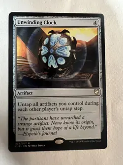 NM Unwinding Clock, MTG, Commander 2018, Magic the Gathering, 228 - Image 1