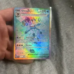 Pokemon TCG Glaceon EX Prismatic Evolutions Special Illustration Rare NM - Image 1