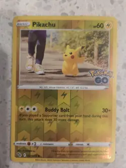 Pikachu 27 Pokemon GO 027/078 NM Reverse Holo Pokemon Tcg Card +🎁 - Image 1