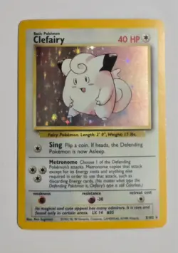 1999 Pokemon Clefairy 005/102 Base Set Holo - Image 1
