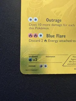 Pokemon 2013 Reshiram 114/113 Gold Secret Rare Full Art – Legendary Treasures LP - Image 5
