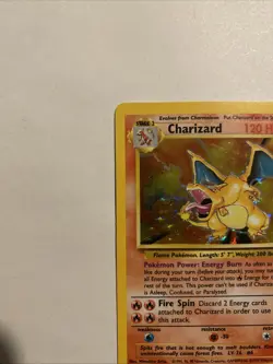 Pokemon TCG Charizard 4/102 Rare Holo Card Base Set LP 🔥 - Image 2