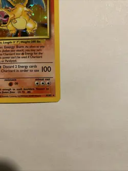 Pokemon TCG Charizard 4/102 Rare Holo Card Base Set LP 🔥 - Image 4
