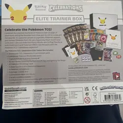 Pokemon Celebrations Elite Trainer Box ETB 25th Anniversary - Factory Sealed New - Image 2