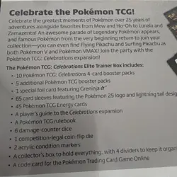 Pokemon Celebrations Elite Trainer Box ETB 25th Anniversary - Factory Sealed New - Image 4