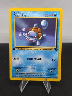 LP Pokemon TCG 1st Edition Team Rocket Squirtle - Image 1