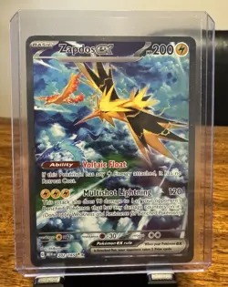 2023 Pokemon Zapdos ex 202/165 Sv: Scarlet & Violet 151 Holo !! 🔥🔥 - Image 1