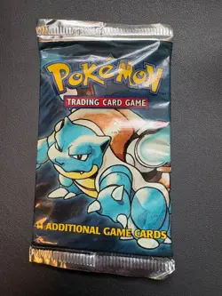 1999 Pokemon Base Set Booster Pack Gem Unopened Sealed Blastoise WOTC - Image 3