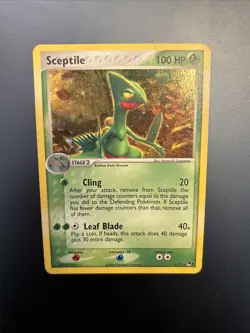 Sceptile 4/17 - Pop Series 1 Holo Rare Pokemon TCG LP - Image 1