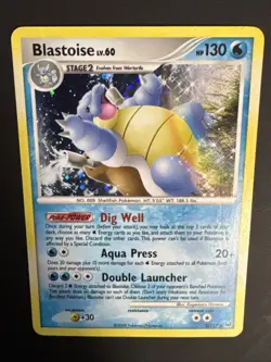 Blastoise LV. 60 2/127 - Holo Rare - Platinum - Pokemon TCG 2009 NM - Image 3