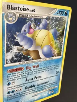 Blastoise LV. 60 2/127 - Holo Rare - Platinum - Pokemon TCG 2009 NM - Image 5