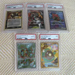 Pokemon TCG PSA Graded Greninja Houndoom Zoroark Shuckle Bellibolt Lot (5) - Image 1