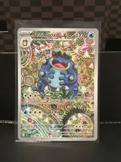Pokemon TCG Seismitoad Illustration Rare Black Bolt 105/086 - Image 1
