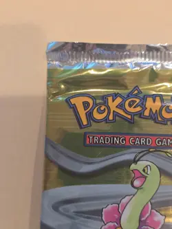 2000 Pokemon TCG Neo Genesis CASE FRESH Factory Sealed Booster Pack (Meganium) - Image 3