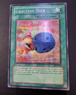 Yu-Gi-Oh! EDS Prismatic Secret Rare Promo Exchange, Graceful Dice, Skull Dice - Image 3
